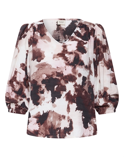Fransa - FRAriana 19 Bluse - Watercolour Bloom Rum
